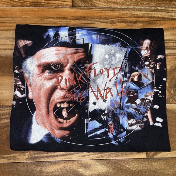 Vintage 2001 Pink Floyd The Wall Cygnus Movie Promo T-Shirt Size XL Band Tour - Picture 1 of 12